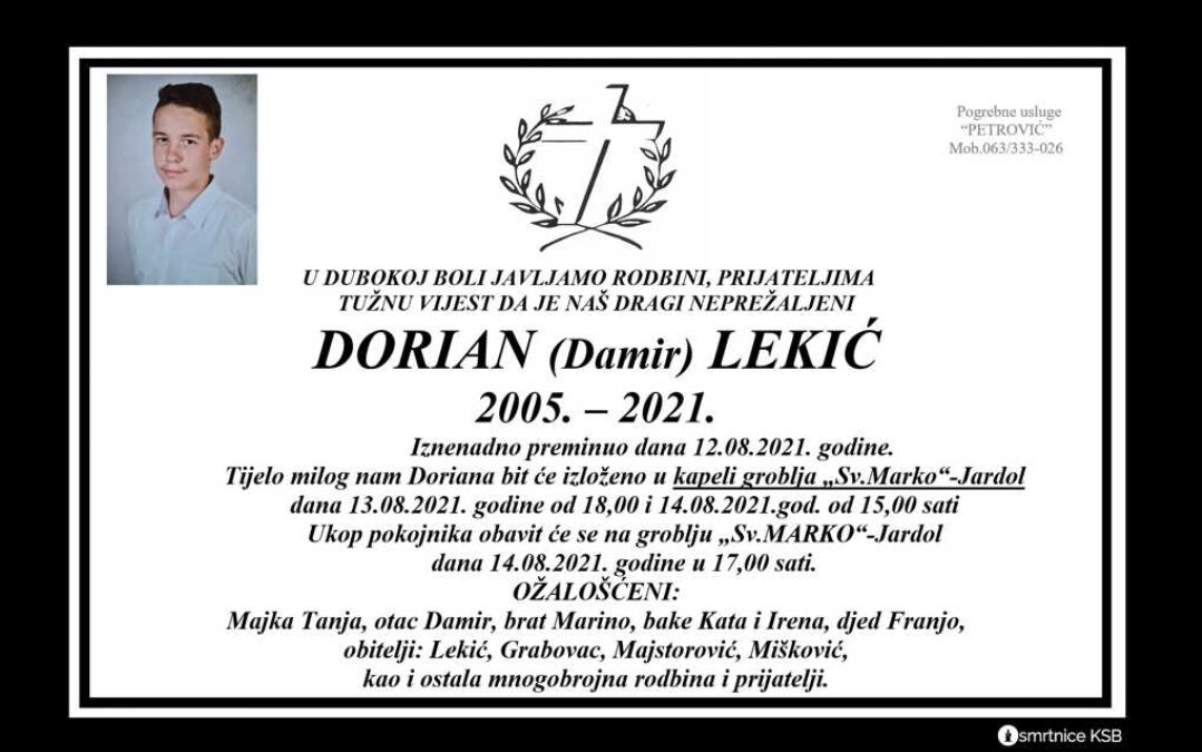 Posljednje zbogom našem Dorianu