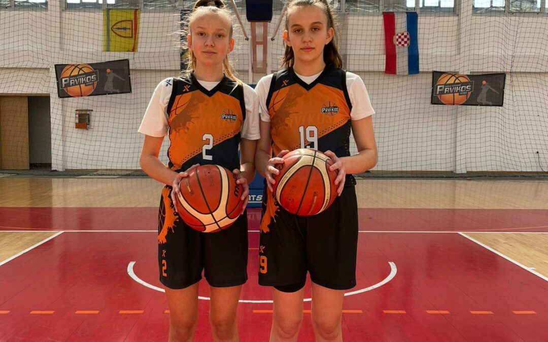 Antea Radoš i Iva Ančić na kontrolnom treningu U14 reprezentacije BiH