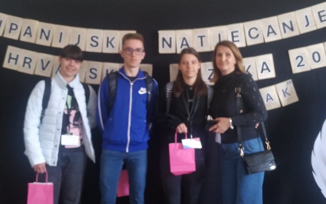 Odličan uspjeh naših učenika na Kantonalnom natjecanju iz hrvatskog jezika